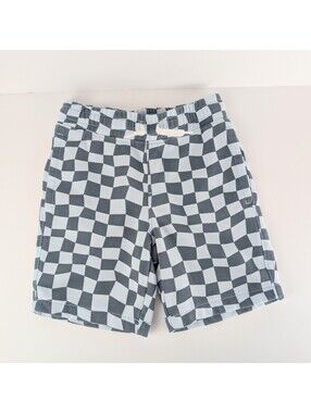 Old Navy Boys Blue Checkered Short (Size: Small)